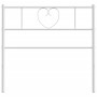Cabecero de metal blanco 107 cm de , Cabeceros y pies de cama - Ref: Foro24-355542, Precio: 29,38 €, Descuento: %