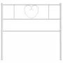 Kopfteil aus weißem Metall, 107 cm von , Kopf- und Fußteile - Ref: Foro24-355542, Preis: 28,94 €, Rabatt: %