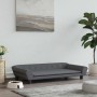 Cama para perros de terciopelo gris oscuro 100x50x21 cm en Camas para perros | Comprar online en Foru.es
