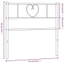 Cabecero de metal blanco 107 cm de , Cabeceros y pies de cama - Ref: Foro24-355542, Precio: 29,38 €, Descuento: %