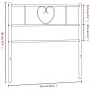 Kopfteil aus weißem Metall, 107 cm von , Kopf- und Fußteile - Ref: Foro24-355542, Preis: 28,94 €, Rabatt: %