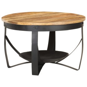 Mesa de centro de madera de mango rugosa Ø68x43 cm de , Mesas de centro - Ref: Foro24-320794, Precio: 145,77 €, Descuento: %