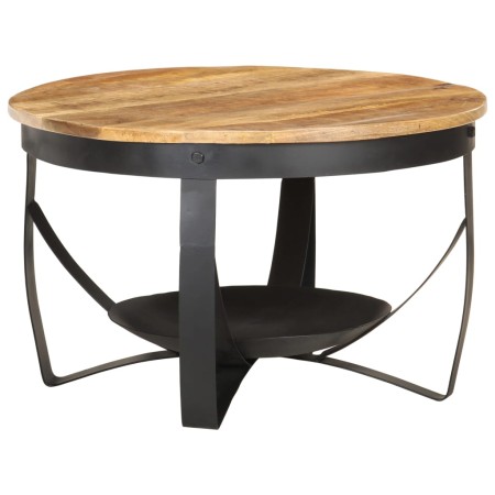 Mesa de centro de madera de mango rugosa Ø68x43 cm de , Mesas de centro - Ref: Foro24-320794, Precio: 145,77 €, Descuento: %