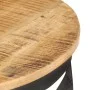 Mesa de centro de madera de mango rugosa Ø68x43 cm de , Mesas de centro - Ref: Foro24-320794, Precio: 142,83 €, Descuento: %