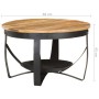Mesa de centro de madera de mango rugosa Ø68x43 cm de , Mesas de centro - Ref: Foro24-320794, Precio: 145,77 €, Descuento: %