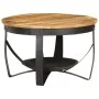 Mesa de centro de madera de mango rugosa Ø68x43 cm de , Mesas de centro - Ref: Foro24-320794, Precio: 142,83 €, Descuento: %