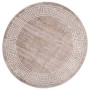 Alfombra lavable antideslizante beige 120 cm de , Alfombras - Ref: Foro24-337945, Precio: 32,40 €, Descuento: %