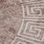 Alfombra lavable antideslizante beige 120 cm de , Alfombras - Ref: Foro24-337945, Precio: 32,40 €, Descuento: %