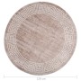 Alfombra lavable antideslizante beige 120 cm de , Alfombras - Ref: Foro24-337945, Precio: 32,40 €, Descuento: %