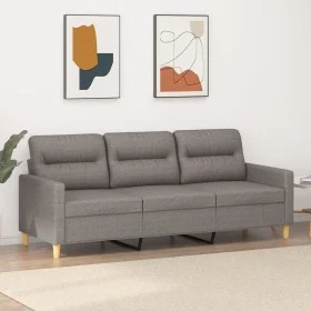 Sofá de 3 plazas de tela gris taupe 180 cm de , Sofás - Ref: Foro24-359250, Precio: 257,17 €, Descuento: %