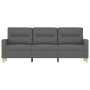 Sofá de 3 plazas de tela gris oscuro 180 cm de , Sofás - Ref: Foro24-359244, Precio: 284,71 €, Descuento: %
