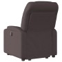 Sillón reclinable elevable tela marrón oscuro en Sillones | Comprar online en Foru.es