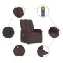 Sillón de masaje reclinable de tela marrón oscuro de , Sillones - Ref: Foro24-371744, Precio: 232,21 €, Descuento: %