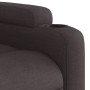 Sillón reclinable elevable tela marrón oscuro en Sillones | Comprar online en Foru.es