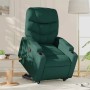 Sillón reclinable elevable tela verde oscuro en Sillones | Comprar online en Foru.es