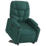 Sillón reclinable elevable tela verde oscuro en Sillones | Comprar online en Foru.es