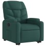 Sillón reclinable elevable tela verde oscuro en Sillones | Comprar online en Foru.es
