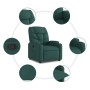 Sillón reclinable elevable tela verde oscuro en Sillones | Comprar online en Foru.es