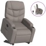 Sillón reclinable elevable tela gris taupe en Sillones | Comprar online en Foru.es