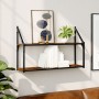 Estantería de pared madera ingeniería marrón roble 80x21x51 cm de , Estantes y estanterías - Ref: Foro24-835468, Precio: 31,6...