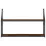 Estantería de pared madera ingeniería marrón roble 80x21x51 cm de , Estantes y estanterías - Ref: Foro24-835468, Precio: 31,6...