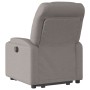 Sillón reclinable elevable tela gris taupe en Sillones | Comprar online en Foru.es