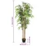 Artificial bamboo tree with 1095 green leaves, 150 cm. by , artificial flora - Ref: Foro24-358986, Price: 67,53 €, Discount: %