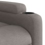 Sillón reclinable elevable tela gris taupe en Sillones | Comprar online en Foru.es
