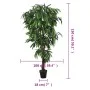 Artificial mango tree with 600 green leaves 150 cm. by , artificial flora - Ref: Foro24-359032, Price: 88,00 €, Discount: %