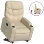 Sillón reclinable elevable de tela color crema en Sillones | Comprar online en Foru.es