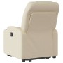 Sillón reclinable elevable de tela color crema en Sillones | Comprar online en Foru.es