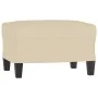 Sillón con taburete tela crema 60 cm de , Sofás - Ref: Foro24-3201031, Precio: 207,62 €, Descuento: %