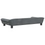 Cama para perros de terciopelo gris oscuro 100x50x21 cm en Camas para perros | Comprar online en Foru.es