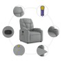 Sillón de masaje reclinable de pie de tela gris claro en Sillones | Comprar online en Foru.es