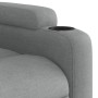 Sillón de masaje reclinable de pie de tela gris claro en Sillones | Comprar online en Foru.es