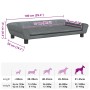 Cama para perros de terciopelo gris oscuro 100x50x21 cm en Camas para perros | Comprar online en Foru.es