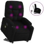 Sillón reclinable de masaje elevable tela negro en Sillones | Comprar online en Foru.es