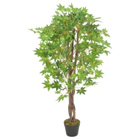 Planta artificial árbol de arce con macetero verde 120 cm de , Flora artificial - Ref: Foro24-280196, Precio: 53,78 €, Descue...
