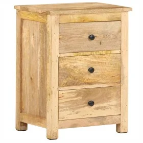 Mesita de noche de madera maciza de mango 45x35x60 cm de , Mesitas de noche - Ref: Foro24-320807, Precio: 163,17 €, Descuento: %