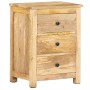 Mesita de noche de madera maciza de mango 45x35x60 cm de , Mesitas de noche - Ref: Foro24-320807, Precio: 166,99 €, Descuento: %