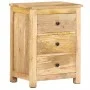Mesita de noche de madera maciza de mango 45x35x60 cm de , Mesitas de noche - Ref: Foro24-320807, Precio: 163,17 €, Descuento: %