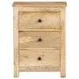 Mesita de noche de madera maciza de mango 45x35x60 cm de , Mesitas de noche - Ref: Foro24-320807, Precio: 163,17 €, Descuento: %