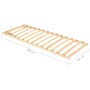 Somier de láminas con 13 listones cabecero ajustable 80x200 cm de , Camas y somieres - Ref: Foro24-327261, Precio: 68,40 €, D...