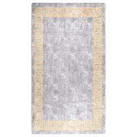 Alfombra lavable antideslizante gris 190x300 cm de , Alfombras - Ref: Foro24-337938, Precio: 90,96 €, Descuento: %