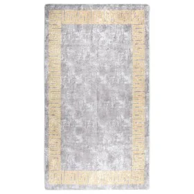 Alfombra lavable antideslizante gris 190x300 cm de , Alfombras - Ref: Foro24-337938, Precio: 89,44 €, Descuento: %