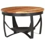 Mesa de centro de madera maciza de acacia Ø68x43 cm de , Mesas de centro - Ref: Foro24-320795, Precio: 134,19 €, Descuento: %