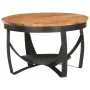 Mesa de centro de madera maciza de acacia Ø68x43 cm de , Mesas de centro - Ref: Foro24-320795, Precio: 134,19 €, Descuento: %
