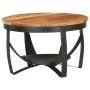 Mesa de centro de madera maciza de acacia Ø68x43 cm de , Mesas de centro - Ref: Foro24-320795, Precio: 134,19 €, Descuento: %