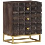 Mesita de noche de madera maciza de mango negro 40x30x50 cm de , Mesitas de noche - Ref: Foro24-320813, Precio: 143,99 €, Des...