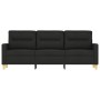Sofá de 3 plazas de tela negro 180 cm de , Sofás - Ref: Foro24-359247, Precio: 300,89 €, Descuento: %